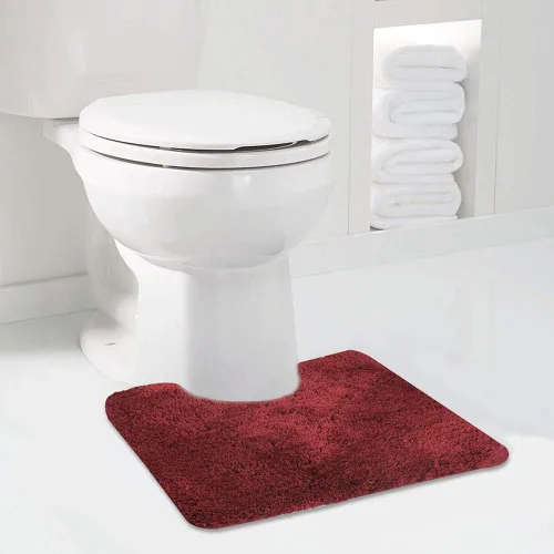 Miniatura 80 de Walensee Alfombra de baño antideslizante (16 x 24 pulgadas, color rubor) absorbente de agua, microfibra suave, lavable a máquina, alfombra de baño