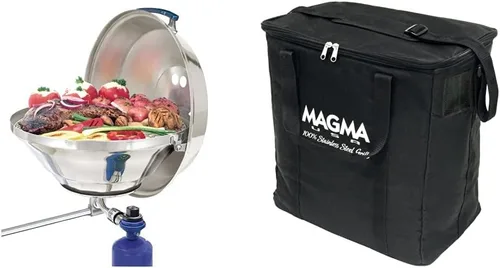 MAGMA Productos, Parrilla de gas para tetera marina, A10-215 y productos, Funda acolchada de transporte/almacenamiento para hervidores marinos,