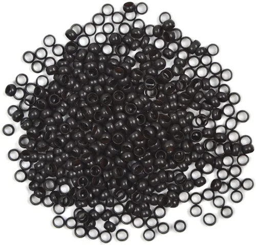 Miniatura 5 de Nano cuentas de cobre de 0.098 pulgadas para extensiones de cabello, cuentas de micro enlaces, extensiones de cabello nano anillo