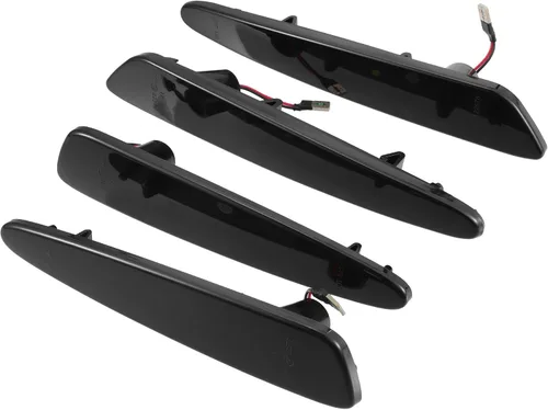 Luz de marcador lateral LED No.10440721 Luces intermitentes delanteras traseras Fender Sidemarker Lámparas para Chevy Corvette C6 Lente negra Luz