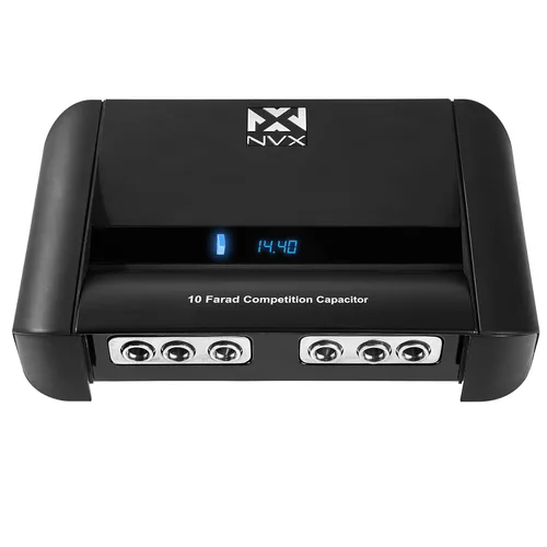 Miniatura 2 de NVX XCAP10H Condensador híbrido de rigidez True 10 Farad con pantalla digital y bloque de distribución incorporado