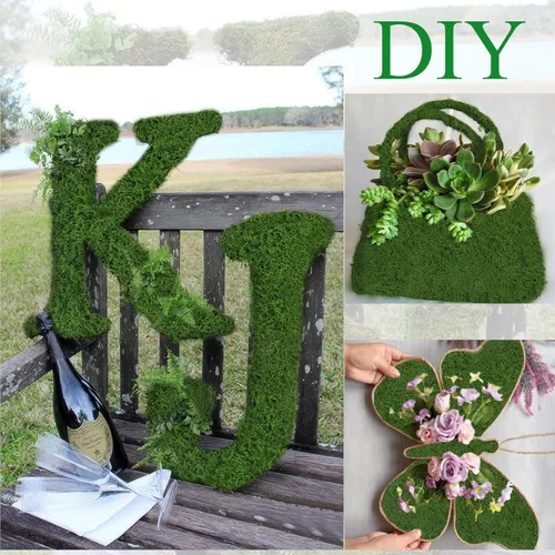 Miniatura 3 de Musgo Falso para Manualidades 39" x 39" Musgo Artificial para Decorar Plantas de Interior Césped Falso Verde Oscuro para Macetas Manualidades DIY