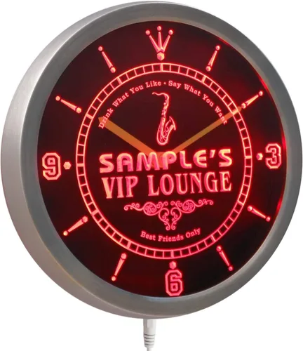 Miniatura 3 de AdvPro ncqi-tm - Reloj de pared LED personalizado con letrero de neón personalizado para el mejor amigo
