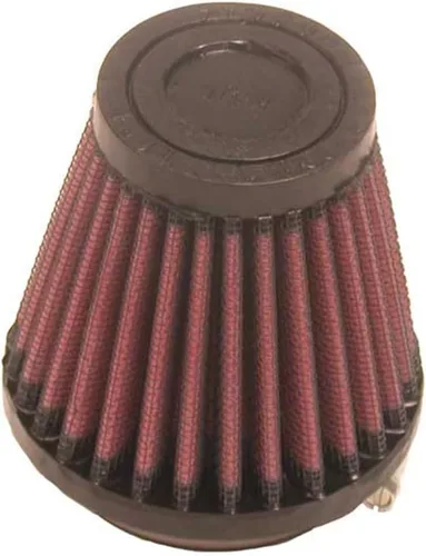 K&N Filtro de aire universal con abrazadera original de alto flujo: alto rendimiento, premium, lavable: diámetro de brida: 2 pulgadas, altura del