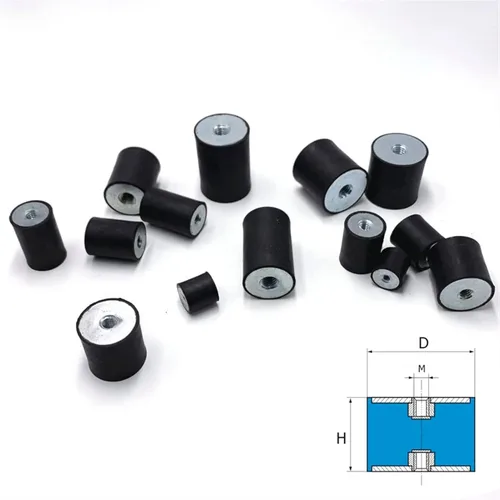 Miniatura 3 de Junta silenciosa 4 piezas M3 M4 M5 doble rosca hembra amortiguadores de goma aislador antivibración para compresores de aire, bomba de agua, máquina