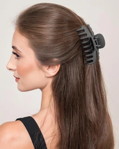 Miniatura 5 de Pinzas medianas para cabello fino y grueso medio, pinzas de sujeción fuerte para cabello fino, pinzas antideslizantes para mujeres y niñas, clips