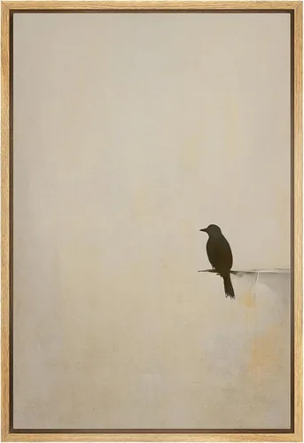 Miniatura 47 de wall26 Lienzo enmarcado para pared, acuarela, azul pastel, garza, galápagos, aves, animales, ilustraciones de naturaleza salvaje, arte moderno