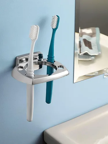 Miniatura 5 de Moen Donnor Collection P5860 - Toallero de mano de baño contemporáneo cromado de 6.25 pulgadas de diámetro, montaje en pared