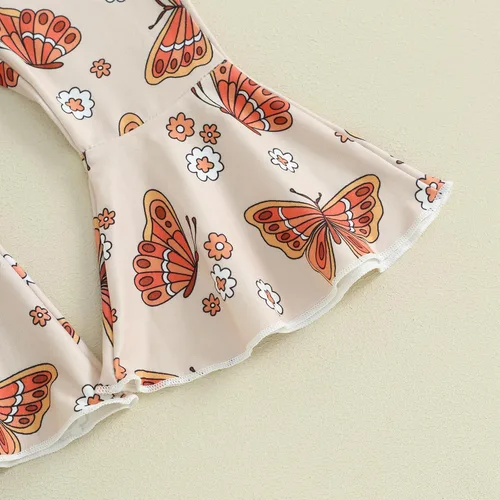 Miniatura 113 de Sejardin Ropa de verano para bebé y niña, recién nacida, manga corta, con letras, mameluco elástico con diadema