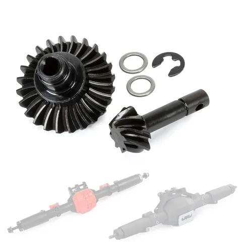 Engranaje cónico RC, 24/8T Heavy Duty Overdrive Bevel Gear Set para 1/10 RC Crawler Axial SCX10 II AR44/45 Capra Portal Axle Piezas de repuesto