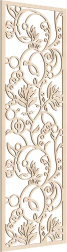 Miniatura 96 de 9 3/8"W x 24 3/8"H x 1/4"T Caspio Decorativos Paneles De Pared De Madera De Calado, Roble Rojo rojo (Red Oak)