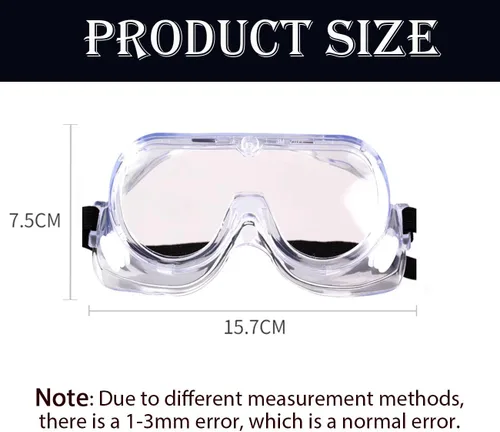 Miniatura 3 de Gafas de protección ajustables para pestañas y cejas, protectores de ducha, protectores para ojos post-LASIK, diseño compatible con gafas