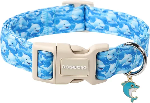 Miniatura 33 de DOGWONG Collar de Algodón Navideño para Perro, Collar de Perro Rojo de Papá Noel, Collares Duraderos para Mascotas de Fiestas Navideñas, Lindo Rojo