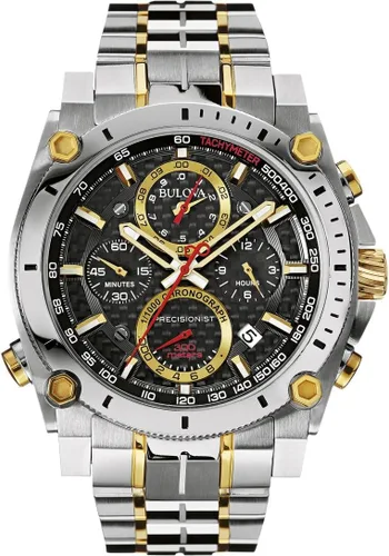 Miniatura 3 de Bulova Men's Icon High Precision Quartz Chronograph Watch, Curved Mineral Crystal
