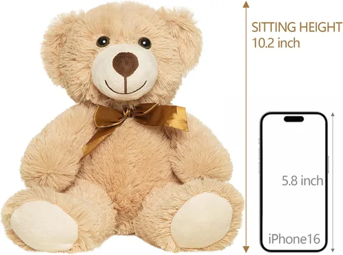 Miniatura 2 de Paquete de 5 osos de peluche a granel, juguetes de peluche, regalo para niños y novias, osos de peluche de 13.5 pulgadas para Navidad, San Valentín