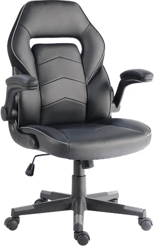 Miniatura 11 de NuSparc SpawnSafe - Silla para videojuegos, altura ajustable, reposabrazos abatibles, giro de 360°, negro/azul