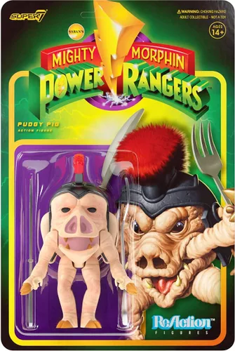Mighty Morphin Power Rangers - Figura de reacción Wave 1 – Pudgy Pig Classic Collectibles y juguetes retro