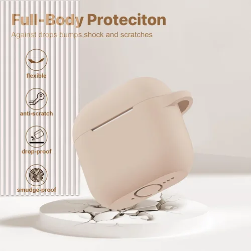 Miniatura 5 de Funda para Apple Airpods 4 – VOTILE Airpods 4 Fundas 2024 Funda de silicona para mujer iPod 4 auriculares inalámbricos Accesorios Fundas de carga Té