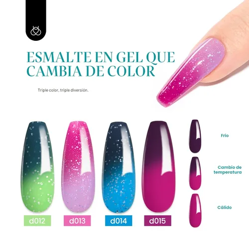 Miniatura 6 de Juego de esmalte de uñas de gel Beetles Cat Eye - 24 piezas, 20 colores de esmalte de uñas de gel con brillantina, cambia de color oscuro, kit