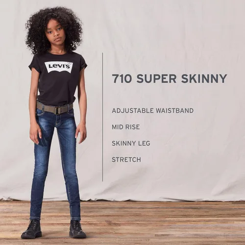 Miniatura 6 de Levi's Jeans 710 Super Skinny Fit para Niña