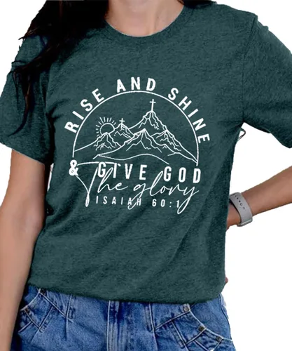 Miniatura 88 de Camisetas sin mangas de senderismo y montaña para mujer, divertidas camisetas de entrenamiento con gráficos de pino y amanecer, camisetas de verano