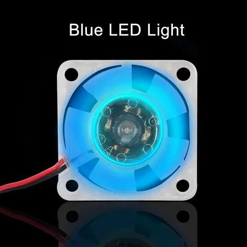 Miniatura 6 de 4 unids 3010 ventilador 1.181 in 1.181x1.181x0.394 in RGB ventilador color Led DC 12V 3010 DC enfriador hidráulico rodamiento sin escobillas