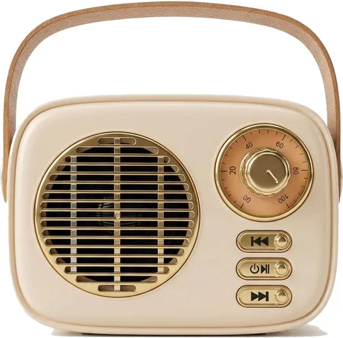 Altavoz Bluetooth retro, decoración vintage, regalos para mujeres, hombres, adolescentes, niñas, altavoz Bluetooth inalámbrico portátil, bonito