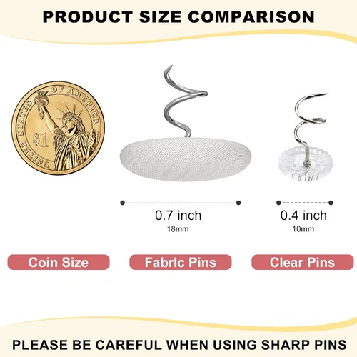 Miniatura 3 de Tachuelas de tapicería, alfileres de techo cubiertos de tela para sofá, fundas de muebles, fundas de sillón, fundas para reposabrazos, faldas