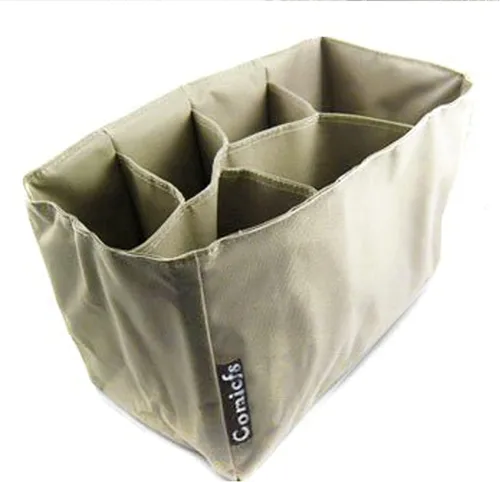 Miniatura 6 de Comicfs Organizador de inserción de bolsa de pañales para bebé (Dimensiones: 12 X 6.4 X 8 pulgadas, caqui)