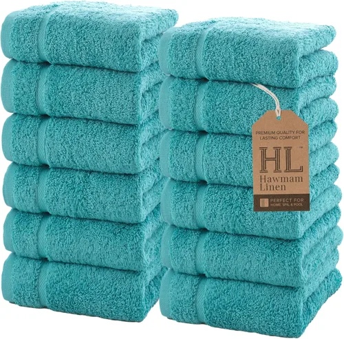 Miniatura 68 de Juego de 6 toallas de baño negras para baño, algodón turco original, suave, absorbente y de primera calidad, 2 toallas de baño, 2 manos y 2 toallas