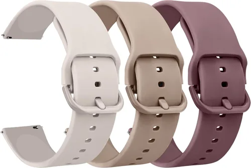 Miniatura 12 de Correas de reloj de silicona de liberación rápida de 20 mm y 22 mm, correa de reloj deportiva suave de reemplazo para mujeres y hombres