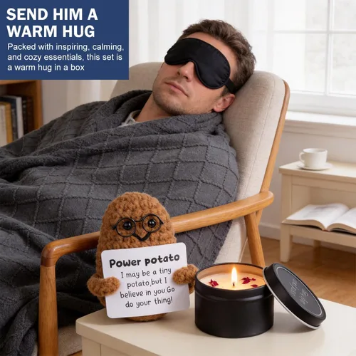 Miniatura 5 de Cestas de regalo para el Día del Padre «Get Well Soon» para hombres y mujeres, regalos para recuperarse después de la cirugía, paquete de cuidado