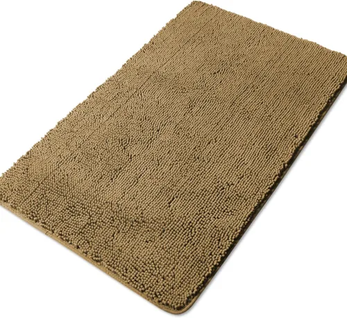 Miniatura 203 de Yeaban Alfombra de pasillo de baño de 24 x 72 pulgadas, antideslizante, alfombra de baño larga de felpilla gruesa, absorbente y lavable, alfombra