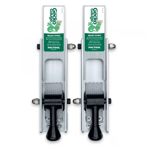 PacTool Gecko Gauge, el kit original de instalación de revestimiento para el hogar, para uso con revestimiento de fibra de cemento de 516 pulgadas y