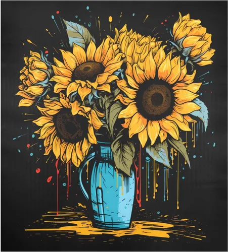 Miniatura 2 de Cubierta magnética de girasoles para lavavajillas, calcomanías magnéticas para lavavajillas, panel de calcomanías para el hogar, cocina, decoración