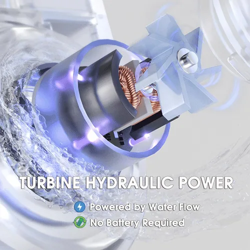 Miniatura 4 de Combo EUROLIFE - Filtro de agua para montaje en grifo EL-LS-A13, filtro de agua LED para fregadero con luz UV e indicador de vida del filtro