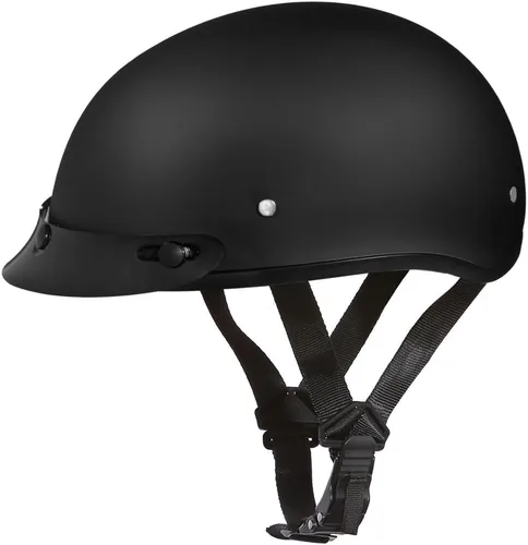 Miniatura 13 de Casco de Motocicleta Medio Casco - Ligeros y Elegantes, Aprobados por el Departamento de Transporte (DOT) para Adultos - Perfectos para Hombres
