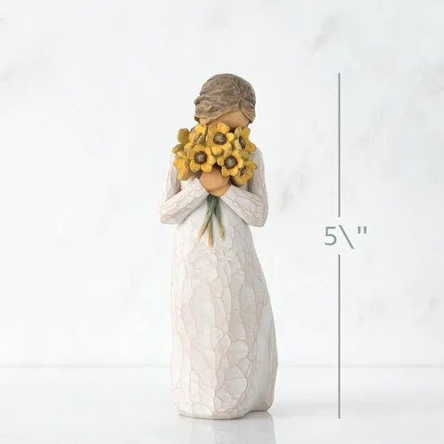 Miniatura 3 de Willow Tree Abrazo cálido, rodeado de la calidez de la familia y amigos, un regalo para celebrar amistades o aquellos que aman las flores, figura