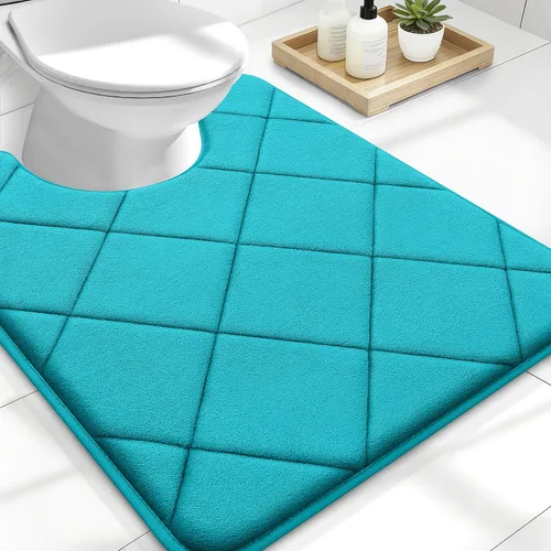 Miniatura 58 de OLANLY Tapete de baño de espuma viscoelástica de 24 x 16 pulgadas, ultra suave y absorbente, lavable a máquina, cómodo tapete de baño para suelo