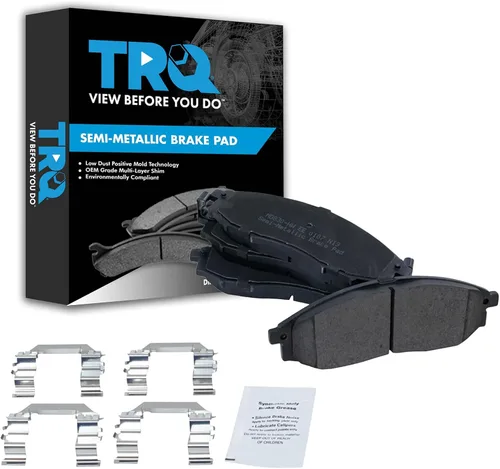 Miniatura 22 de TRQ Pastillas de freno delanteras semi metálicas compatibles con Ford Expedition 2018-2021 F-150 2018-2020 Lincoln Navigator 2018-2022