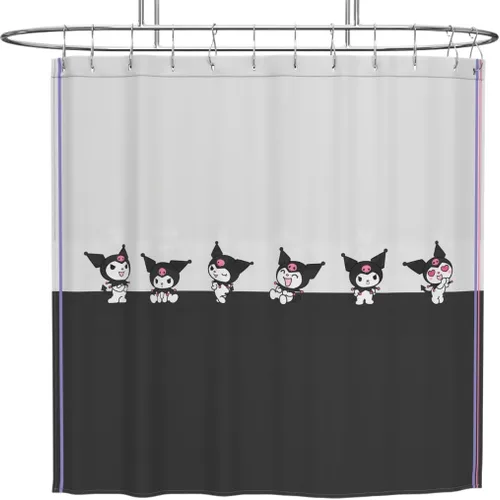 Miniatura 13 de Dr. Seuss The Grinch Holiday - Juego de cortinas de ducha de 13 piezas, cortina de tela de 72 x 72 pulgadas con ganchos, decoración de baño, lavable