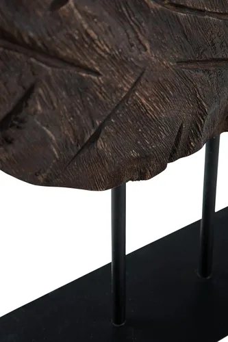 Miniatura 7 de Signature Design by Ashley Dashburn - Escultura casual de madera, color negro y marrón oscuro