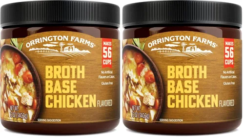 Miniatura 10 de Orrington Farms Base de caldo con sabor a carne, caldo granulado con sabor a carne, uso versátil, sazone al gusto, fácil de almacenar, frasco de 12