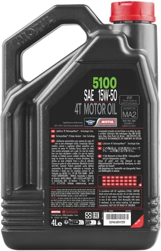 Miniatura 2 de Motul 5100-Ester 15w50 mezcla sintética, 1 galón. 15W x 50L