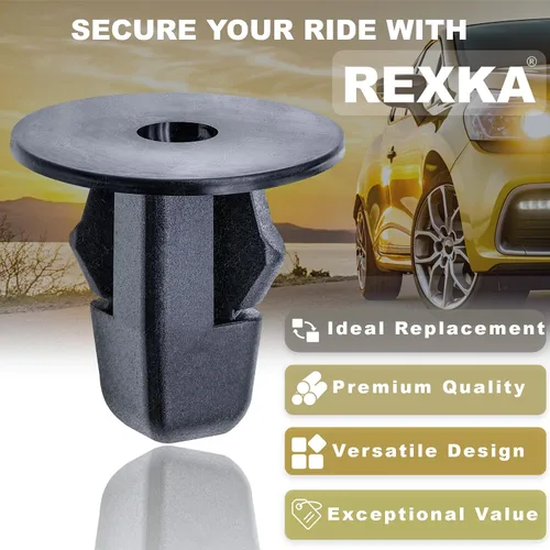 Miniatura 4 de Rexka 15 piezas 7/32 Fender Liner Protector de barro para casa de ruedas Protector contra salpicaduras Cubierta de parachoques Tornillo Ojal Tuerca