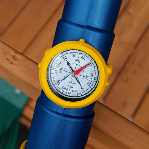 Miniatura 4 de Swing-N-Slide WS 4665 Telescopio sin aumento con accesorio de columpio de brújula, azul y amarillo