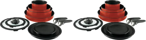 Miniatura 10 de T-fal Ingenio Essentials - Juego de utensilios de cocina con mango desmontable/extraíble de 11 piezas, granito titanio antiadherente, apto para Gris