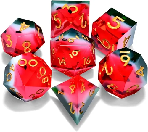 Miniatura 8 de Juego de dados de Dungeons and Dragons DND, juego de dados de resina poliédrica D&D, adecuado para juegos de rol, RPG, Pathfinder, juego de dados DND