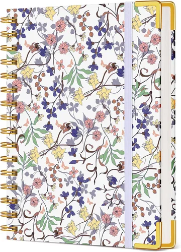 Miniatura 10 de Diario en Espiral Lindo para Mujeres, Cuaderno de 200 Páginas con Líneas 8.5” x 11”, A4 de Gran Tamaño con Tapa Dura en Espiral con Papel Grueso