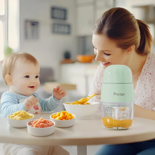 Miniatura 8 de Fabricante de Comida para Bebés, Licuadora Verde de Comida para Bebés, Fabricante de Puré de Comida para Bebés de 10 oz, Procesador de Alimentos